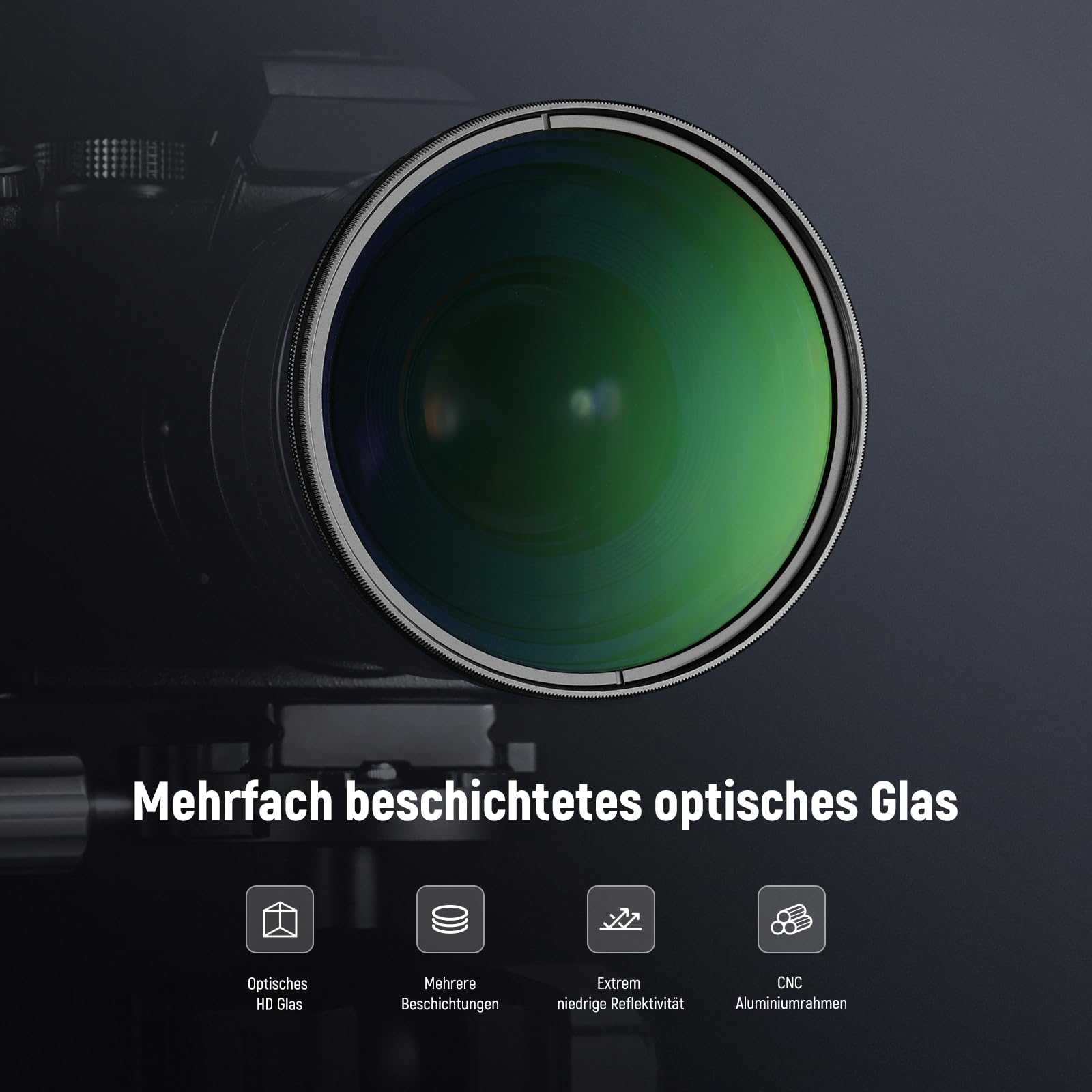 NEEWER 67mm CPL Filter mit Objektivdeckel, mehrfach beständiger, nanobeschichteter Zirkularer Polarisationsfilter mit optischem HD Glas für Kameraobjektive, Polfilter reduziert Reflexionen Blendung