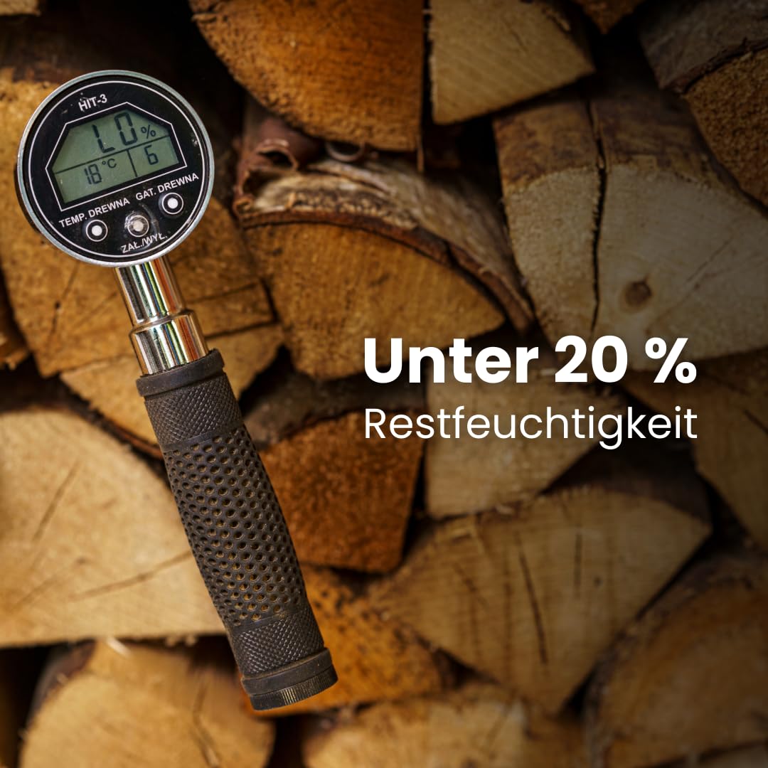 Brennholz Buche Palette 1RM 25 cm - kammergetrocknet, sauber & schädlingsfrei - Feuerholz 20% Restfeuchte für Kamin, Grill, Ofen, Feuerschale - Buchenholz Raummeter mit Lieferung