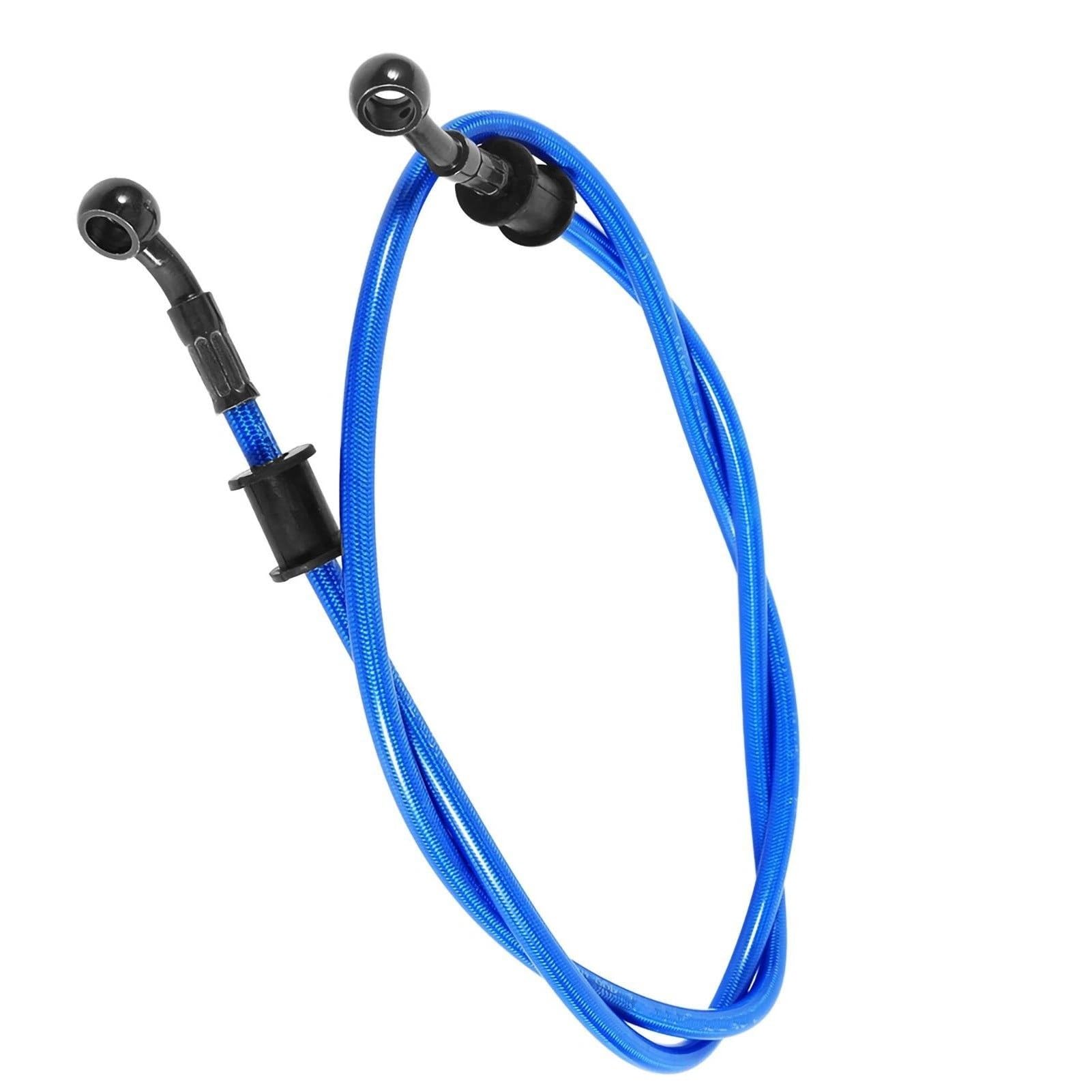 Ksxzw Blue Motorbike Part Universal Motorcycle Brake Oil Hose Braided Steel Clutch 90Cm Disc Conversion Tool(Blue)