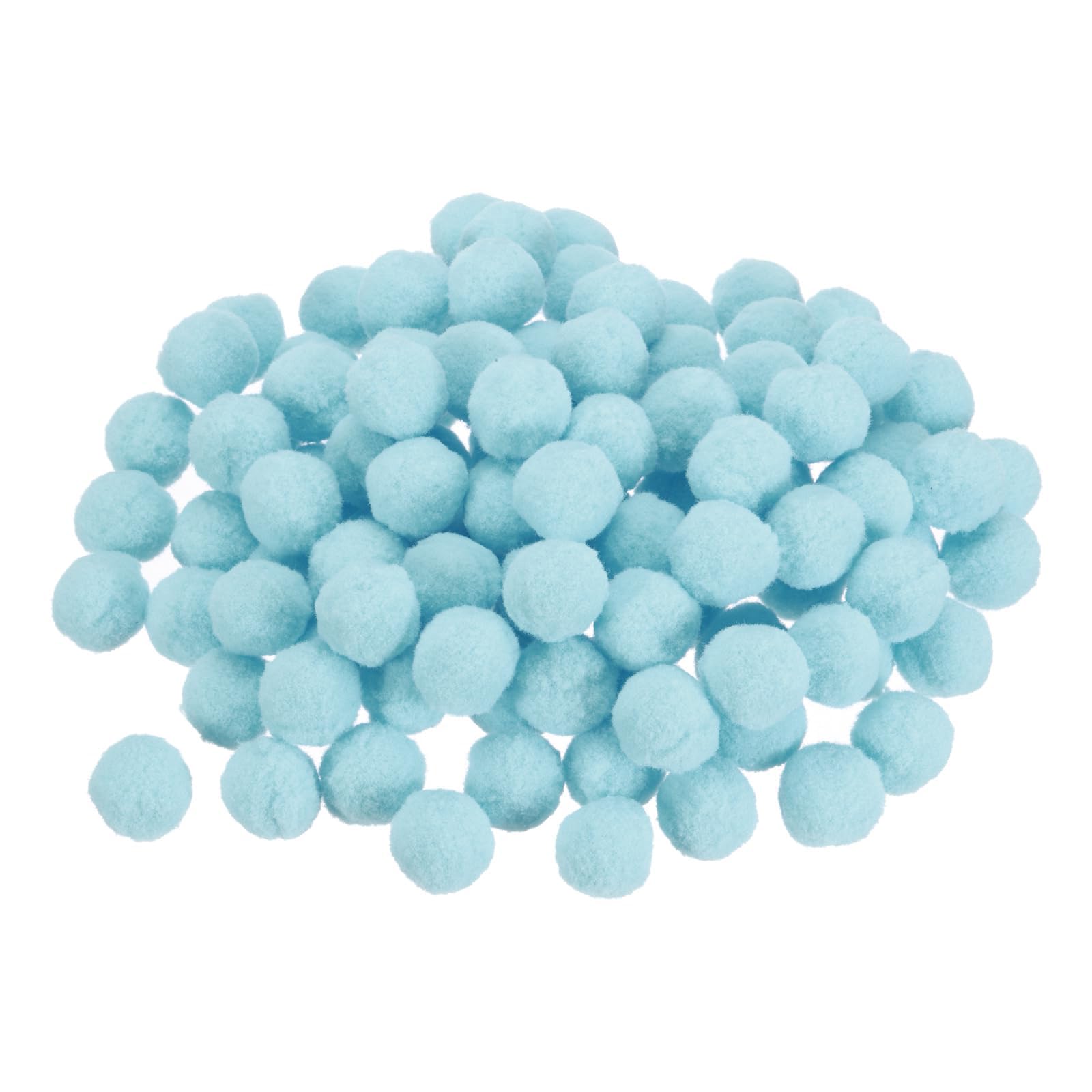 Unifizz 100Pcs Pom Felt Balls, 2cm Pale Green Fabric Pom Poms for Crafts, DIY Decor and Festive