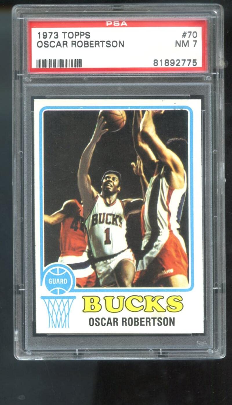 Amazon.com: 1973 Topps #70 Oscar Robertson PSA 7 Graded Basketball Card NBA  1973-74 NM Bucks : Collectibles & Fine Art
