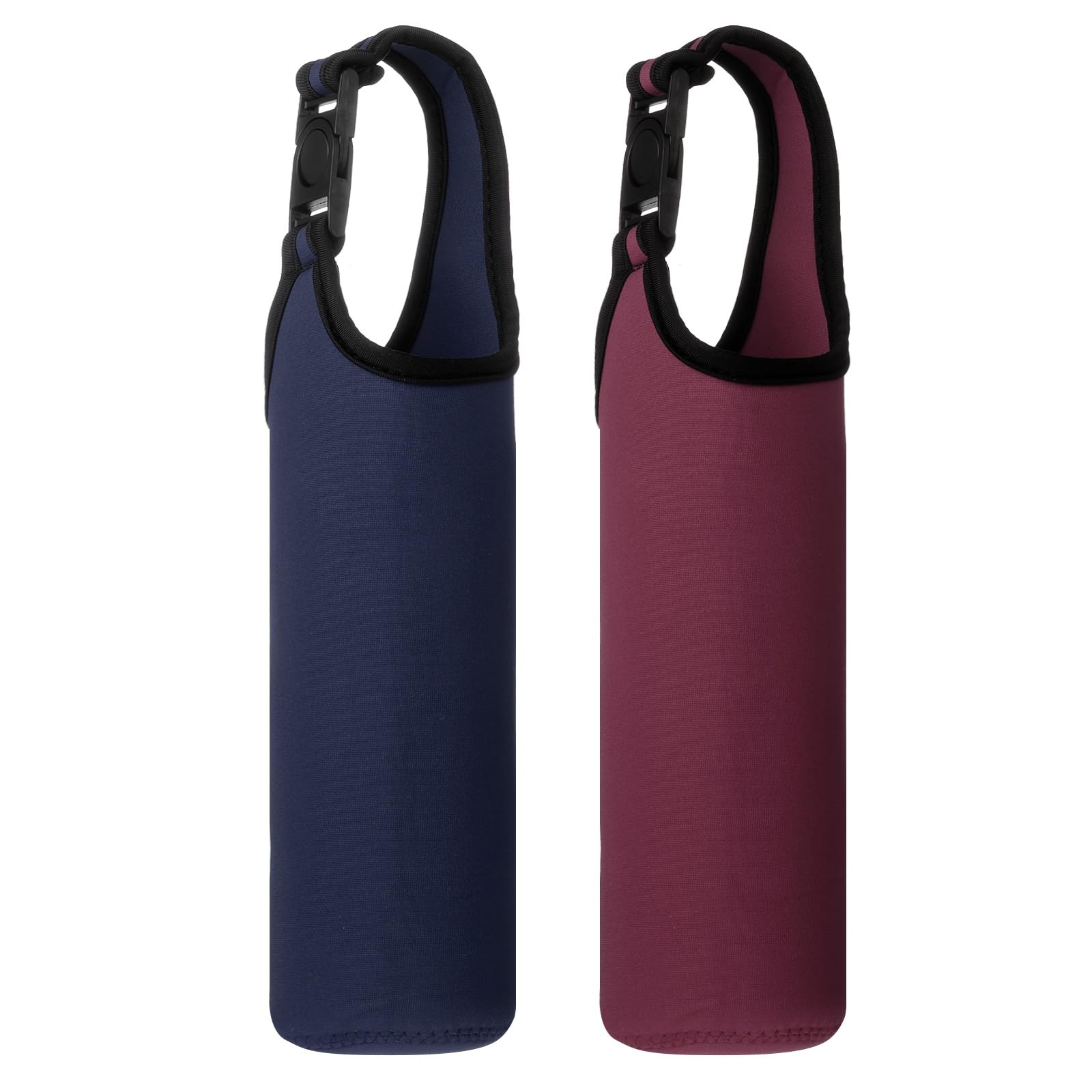 YELARXI Neoprene Water Bottle Sleeves,3 in 2Pcs,Navy Blue/Burgundy โ image 1