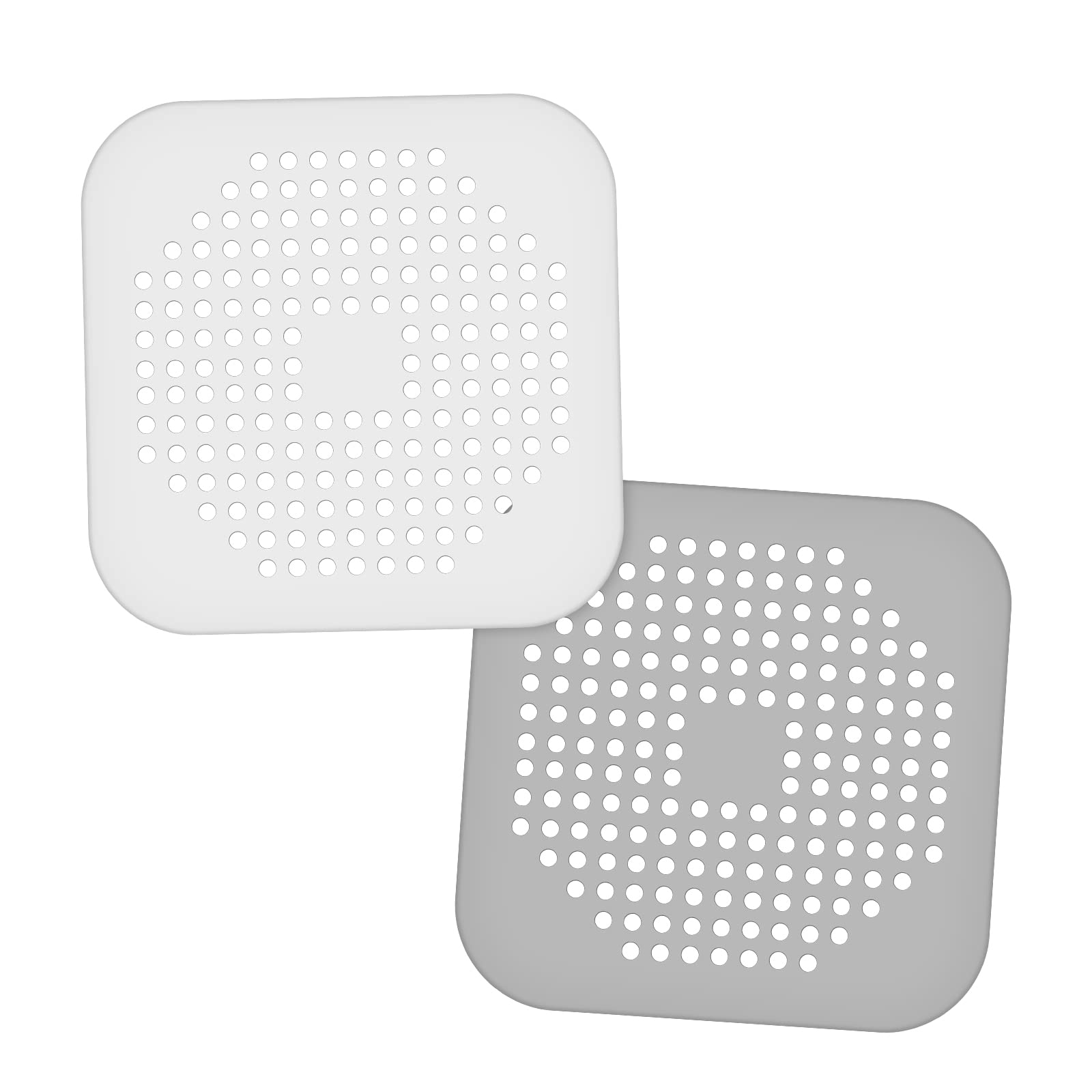 Flintronic 2 sztuki silikonowych sitek odpływowych, sitko do zlewozmywaka, do włosów, umywalki, kuchni, wannicy, łazienki, prysznica