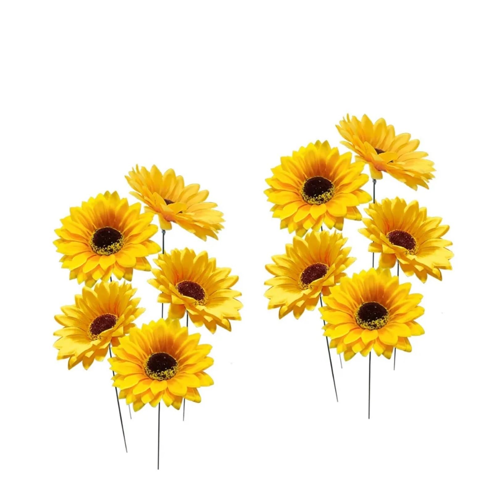 WJLYDM 10pcs Metal Decorative Garden Stakes Colorful Art Flower Ground Stake Creative Floor Plugs Potted Plants