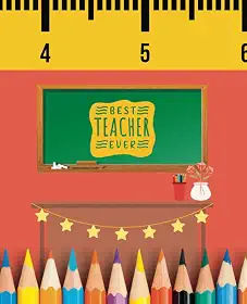 Best Teacher Ever - Notebook - Star Banner