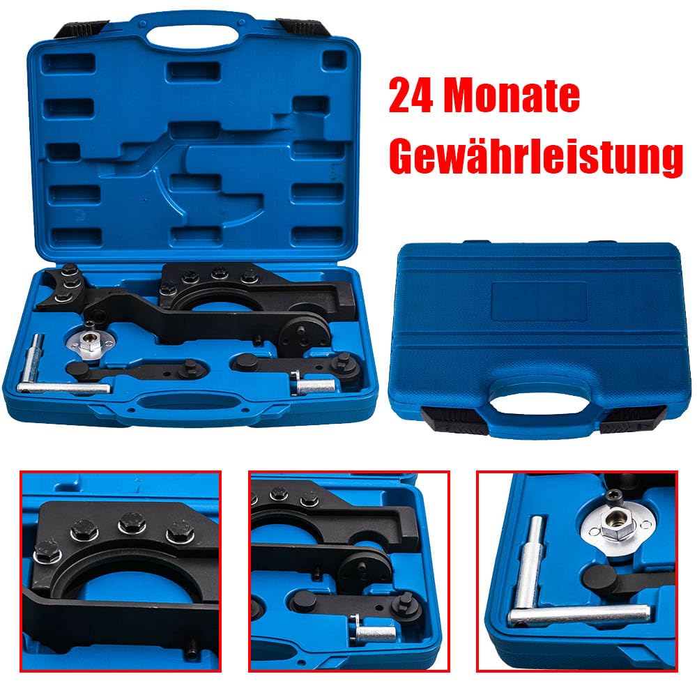 maXpeedingrods Motor Einstell Werkzeug Zahnriemen Arretierung Steuerzeiten für VW Transporter T5 Touareg 2.5 4.9 TDi T10199 T10226 T10193 T10194 T10191 T10225 T10234, Nockenwellen-Arretierwerkzeug