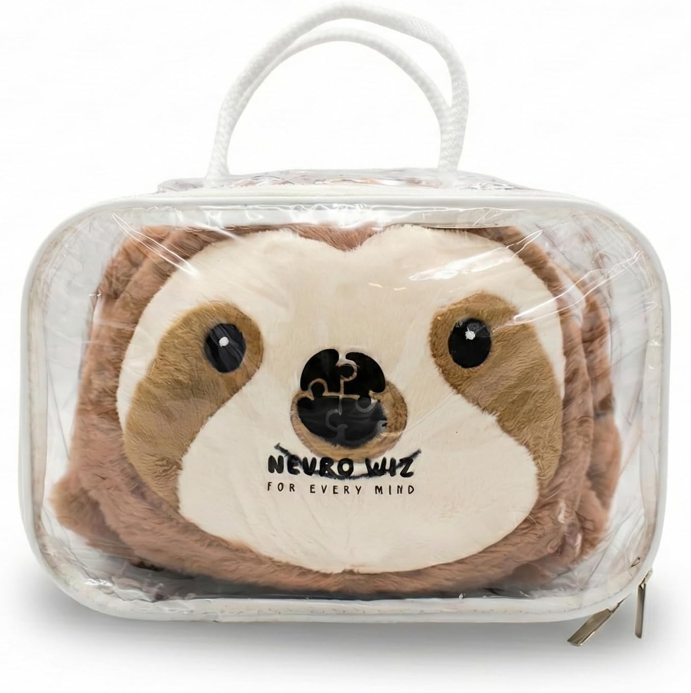 Zmysłowy pluszak o wadze 2,3 kg, zdejmowany pokrowiec, nadający się do prania, torba do noszenia - przytulny towarzysz zapewniający codzienny komfort i relaks (leniwy)