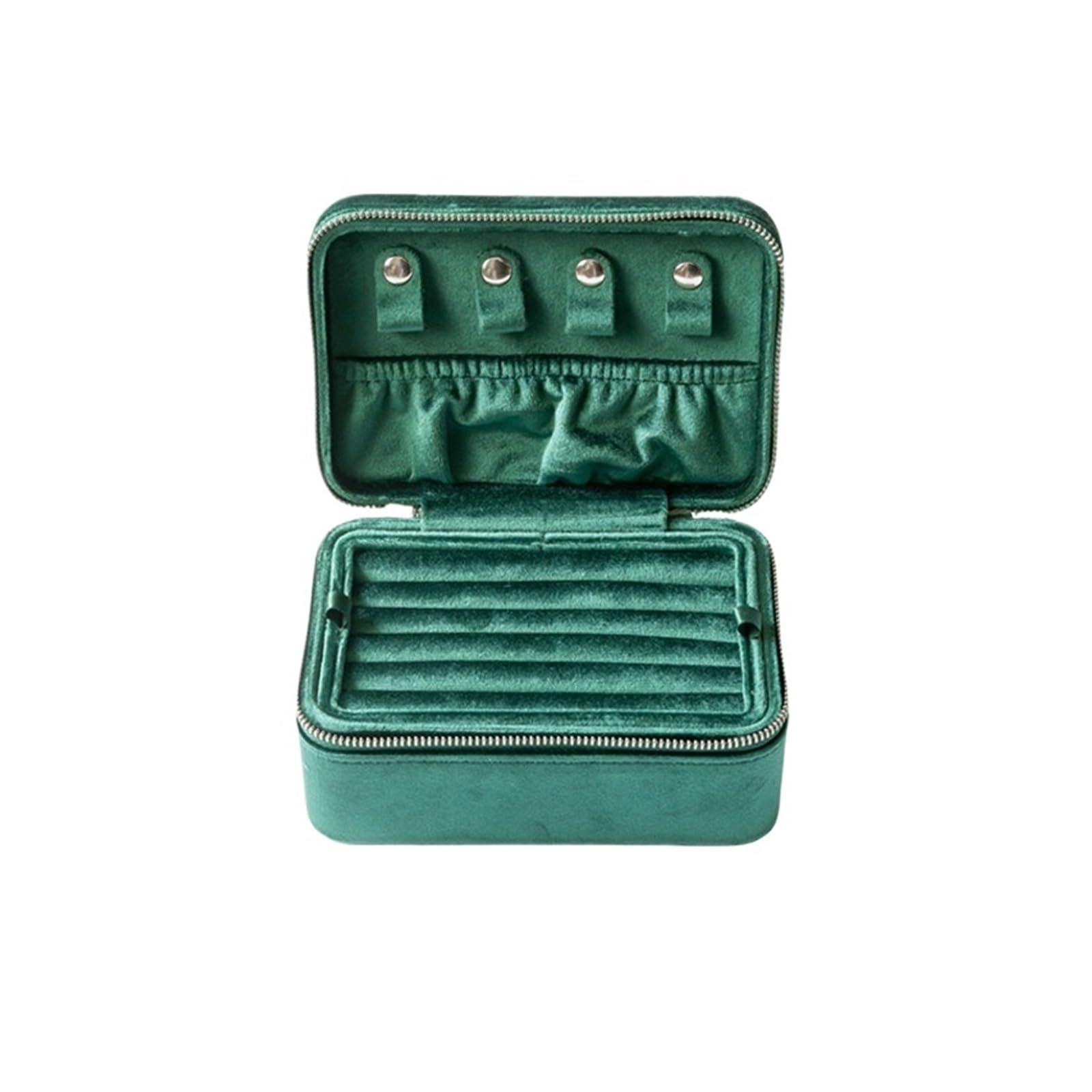 Zhaoj24-05 Jewelry Rack Velvet Travel Jewelry Organizer Double Layer Case
