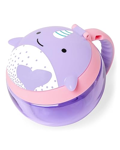 Skip Hop - Taza de aperitivos para bebé diseño de búho Taza de aperitivos Narwhal