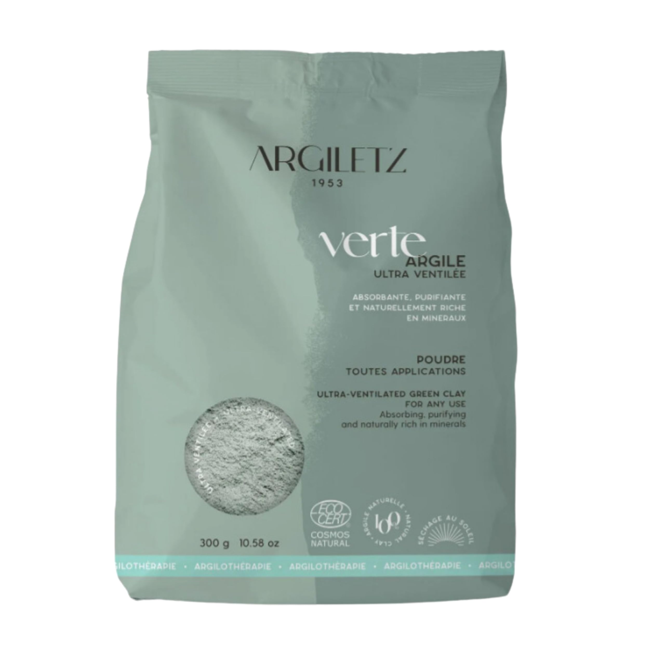 (ARCILIA) Argiletz - Argile Verte - Poudre Ultra Ventilée - Sachet 300g