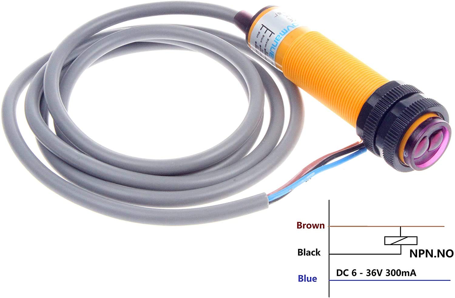 Snapklik.com : NOYITO E18-D50NK Diffuse Reflection Infrared Obstacle ...