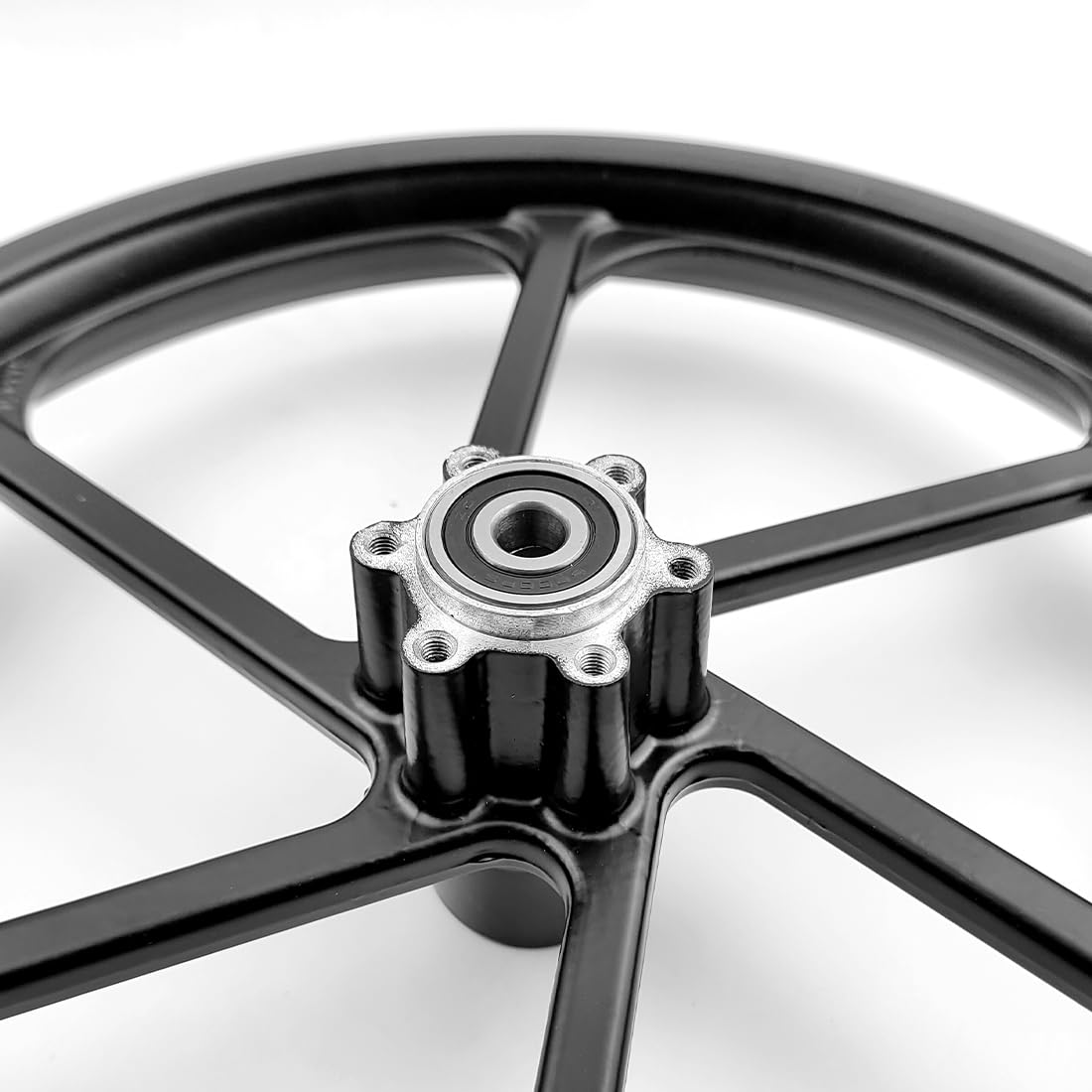 16 Pollici Bambino Bici Rimorchio Ruota Lega Nera Mozzo 10mm Cuscinetto Diametro 16x1.75 Pneumatico Pneumatico Disco Supporto per Scooter Bicicletta