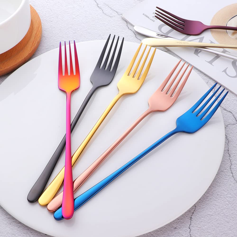 Stainless Steel Salad Forks - Set of 8 -5