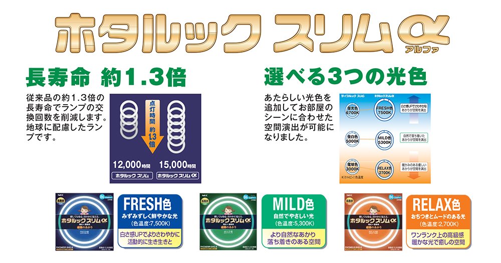 Amazon | NEC ホタルックスリムα 144Wスリム器具用 27形+34形+41形  