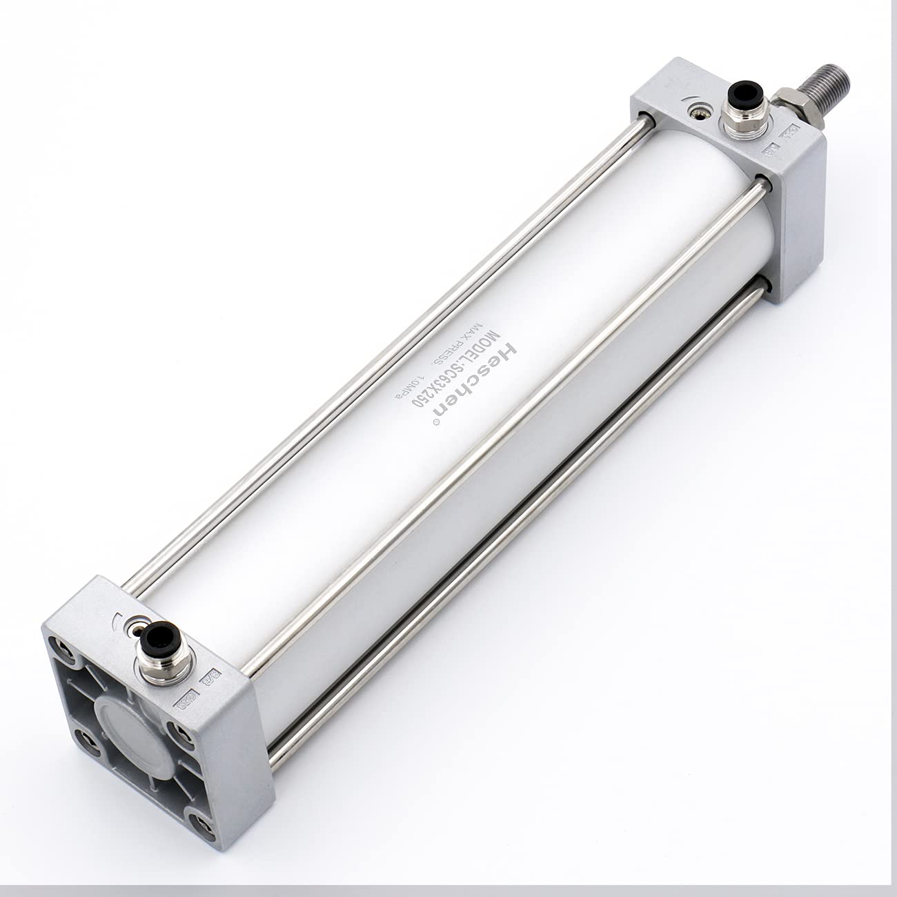 Heschen Vérin pneumatique Standard, SC 63-250, PT3/8'' Port, Alésage 63mm, Course 250mm, Double Effet