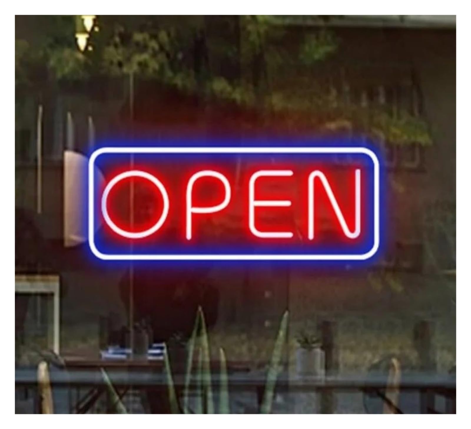 LEMST Sign Lamp Open Neon Sign USB Powered Cafe Bar Restaurant Decoration Business Salon Stores Hotel Lamp Wall Decor 38cmх20cm(B)