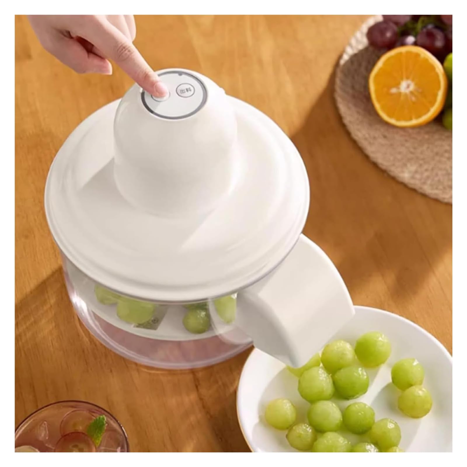 Macchina elettrica for sbucciare l'uva, macchine intelligenti ricaricabili for la rimozione della buccia della frutta, macchine automatiche for sbucciare l'aglio for piccoli frutti e uva