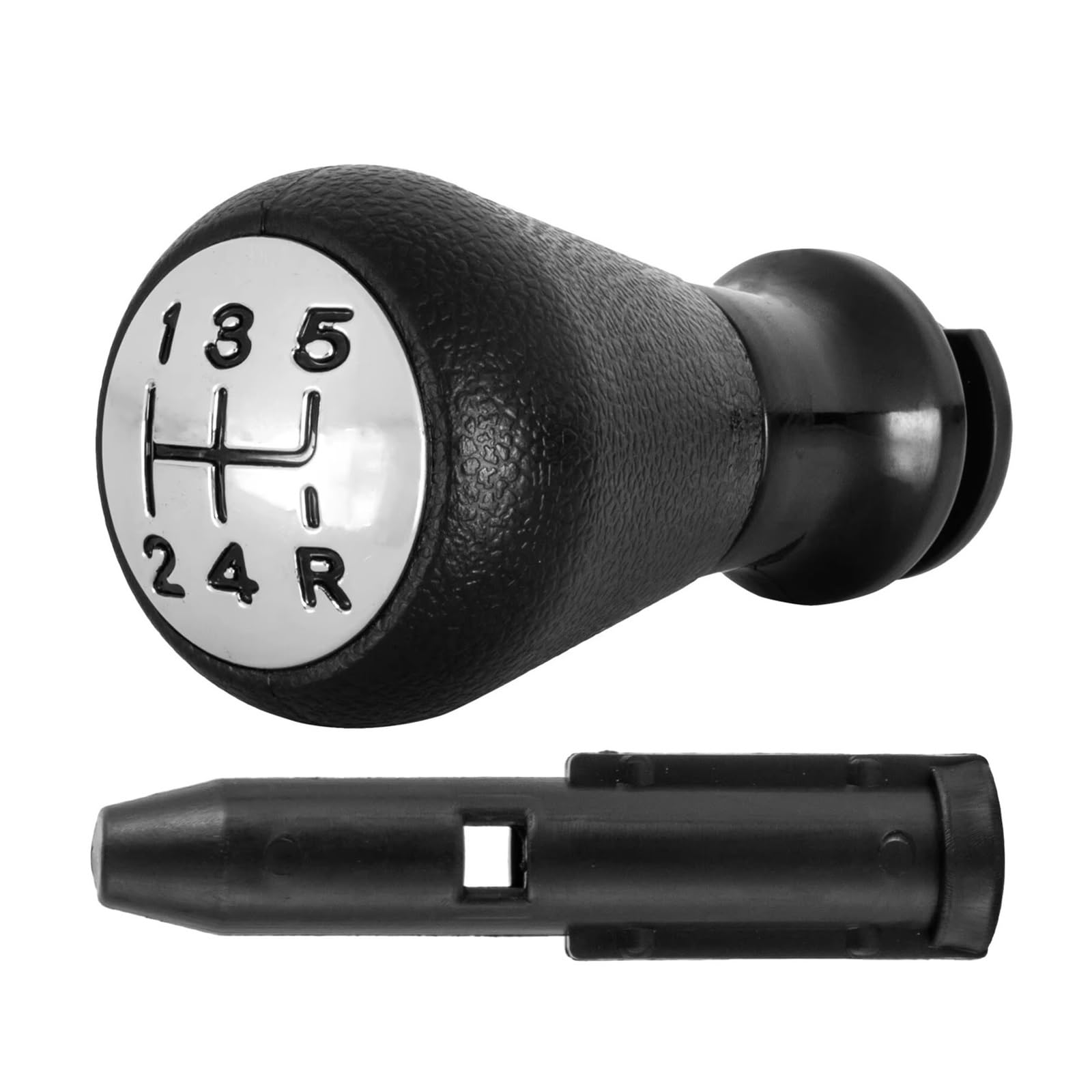 GHQFROP Transmission Gear Shift Knob for Citroen for C1 for C3 for C4 Manual Transmission Auto Gear Shift Knob Car Interior Car Gear Stick Knob(Chrome)