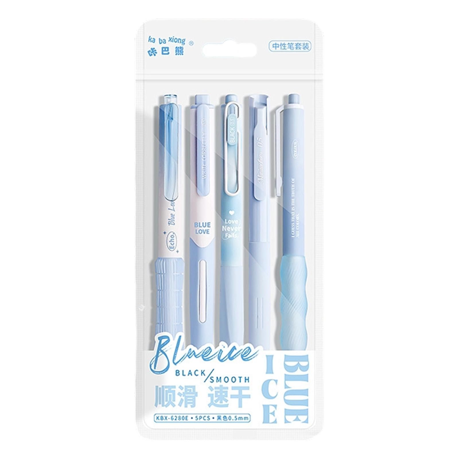 Xjdzineq 5Pieces Gel Inks Pen 0.5MM Tip Retractable Quick Drying Refillable Journaling for Writing Note Taking Refillable