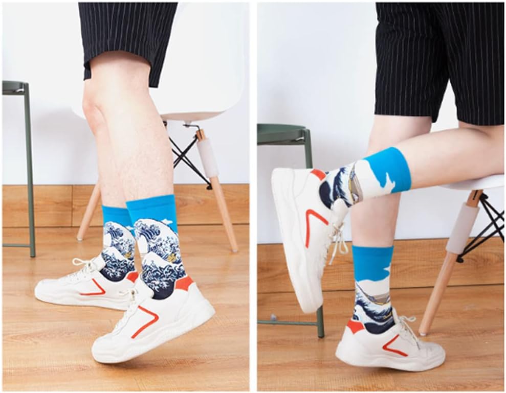 YEYSXSY 10 Pairs Comfortable Funny Socks for Men and Women Soft Breathable Novelty Ankle Socks for Daily Wear
