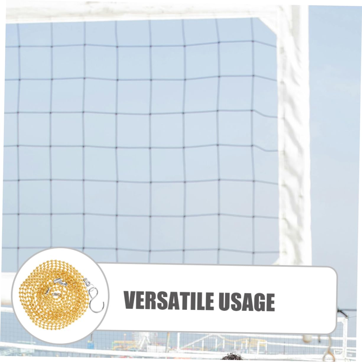 GOOHOCHY 2pcs Volleyball Net Measurement Chain Accurate Height Measure Tool for Referees