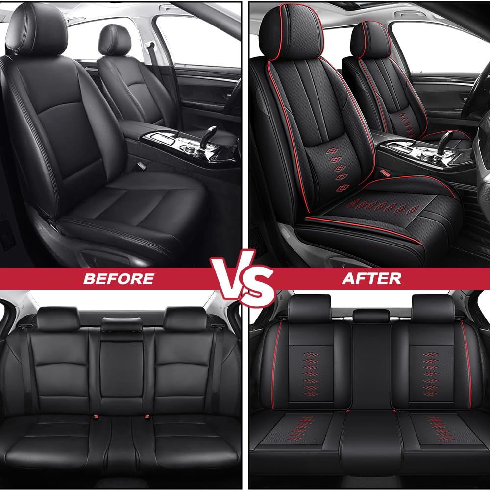 Pick-up Truck Car Seat Covers for Dodge Dakota 1987-2011 Waterproof Leather Seat Covers 5-Seats Standard Truck Interior Accessories — view 7