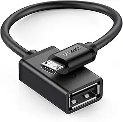 UGREEN Cabo Micro USB 2.0 OTG Adaptador On The Go Macho Micro USB para USB Feminino Compatível com Samsung Phone S7 S6 Edge S4 S3 LG G4 Controlador Android Windows Smartphone Tablets 4 Polega