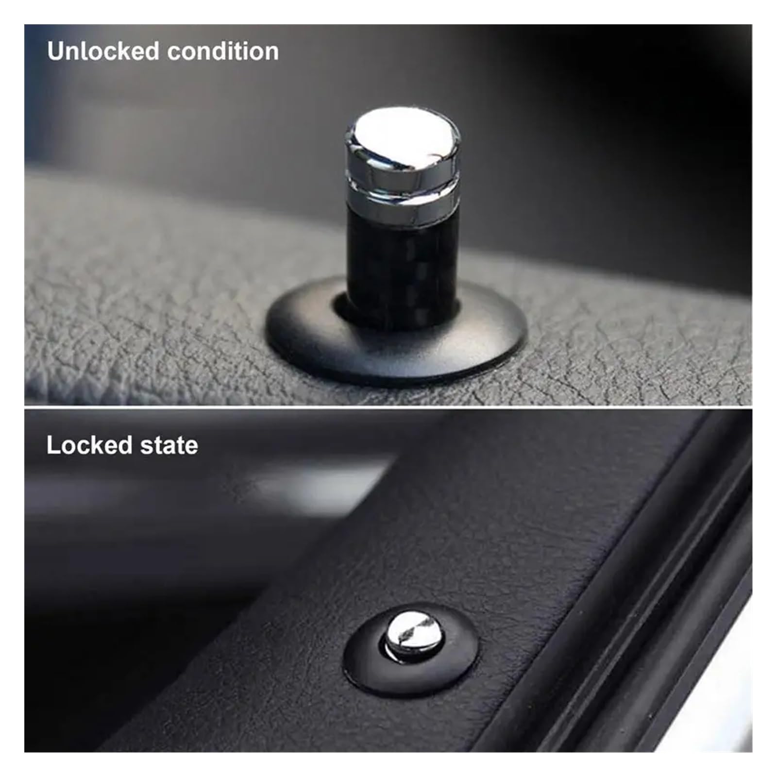 Perno della Portiera Auto Copertura Perno della Serratura della Portiera Dell'auto della Serratura della Porta Interna Dell'auto Copertura Perno della Manopola della Serratura della Porta