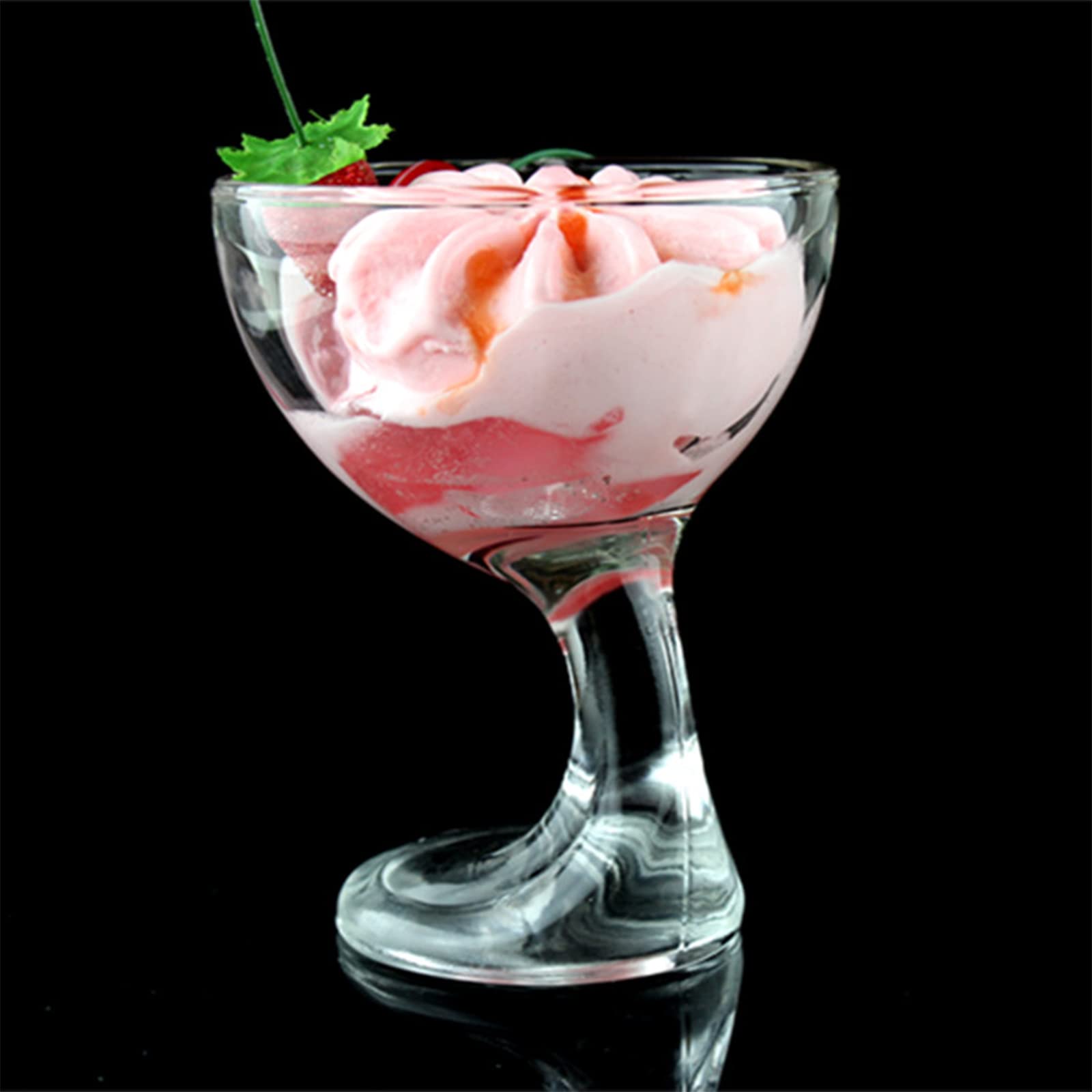 Insalatiere in Vetro, Coppe for Gelato Coppe da Dessert Piatti for Gelato Coppe for semifreddo di Frutta Bicchieri da Gelato Piatti da budino Adatti for Eventi di Festa