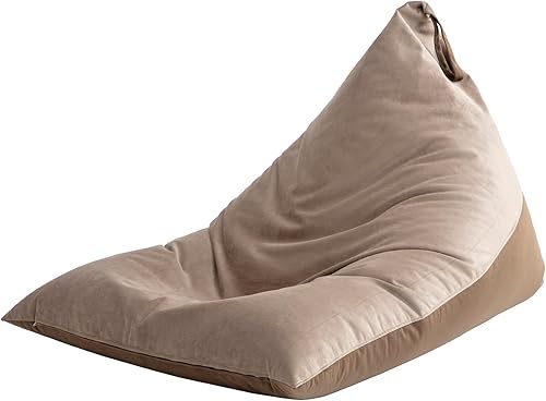 Miniatura 8 de Nobildonna Funda para puf de 4 pies (sin relleno) para adultos, funda de terciopelo extra grande de alta calidad de 400 litros, puf lavable sin