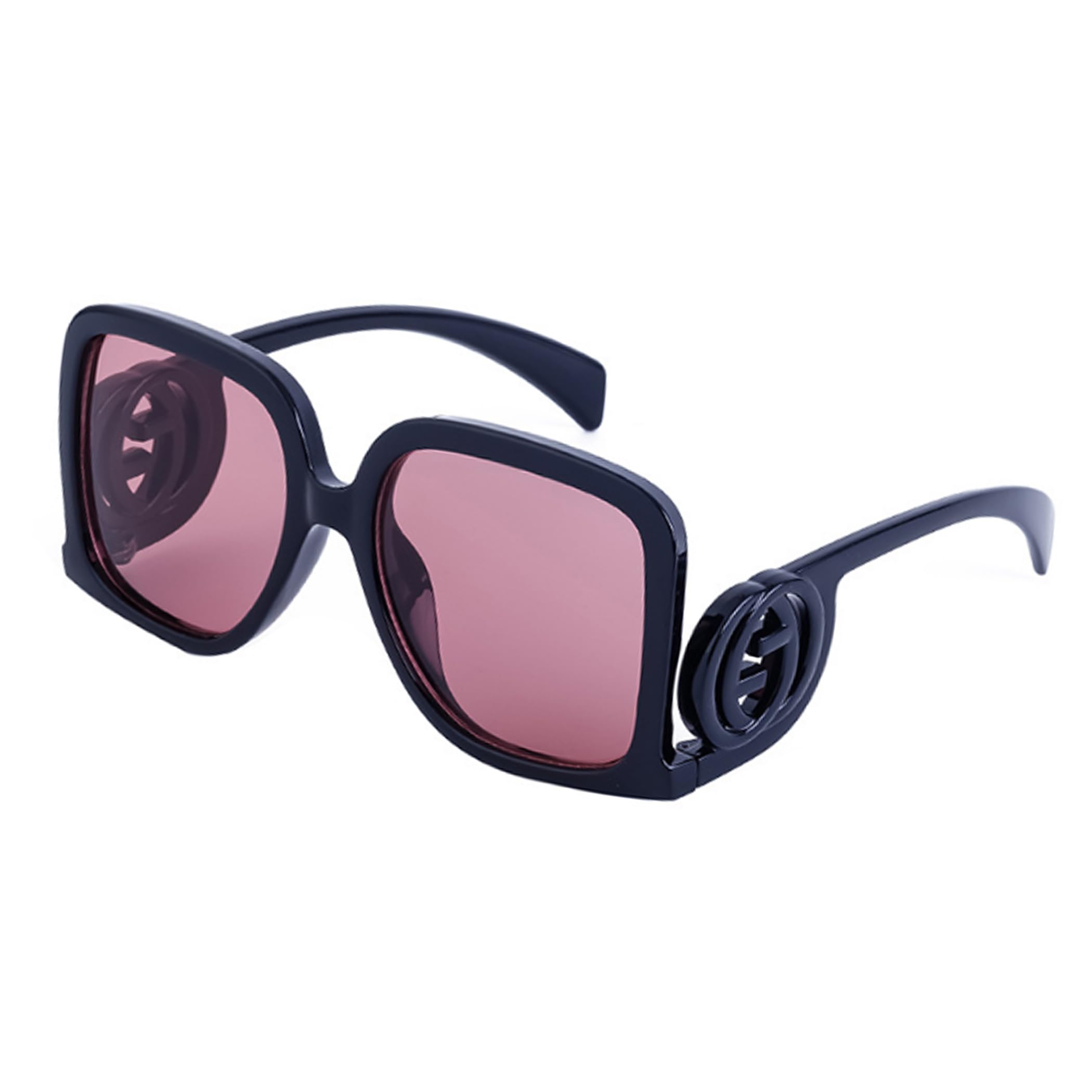 BCUYCF Women's Fashion Personalised Large Frame Sunglasses Cool Logo Square Sunglasses Travel Holiday Accessories