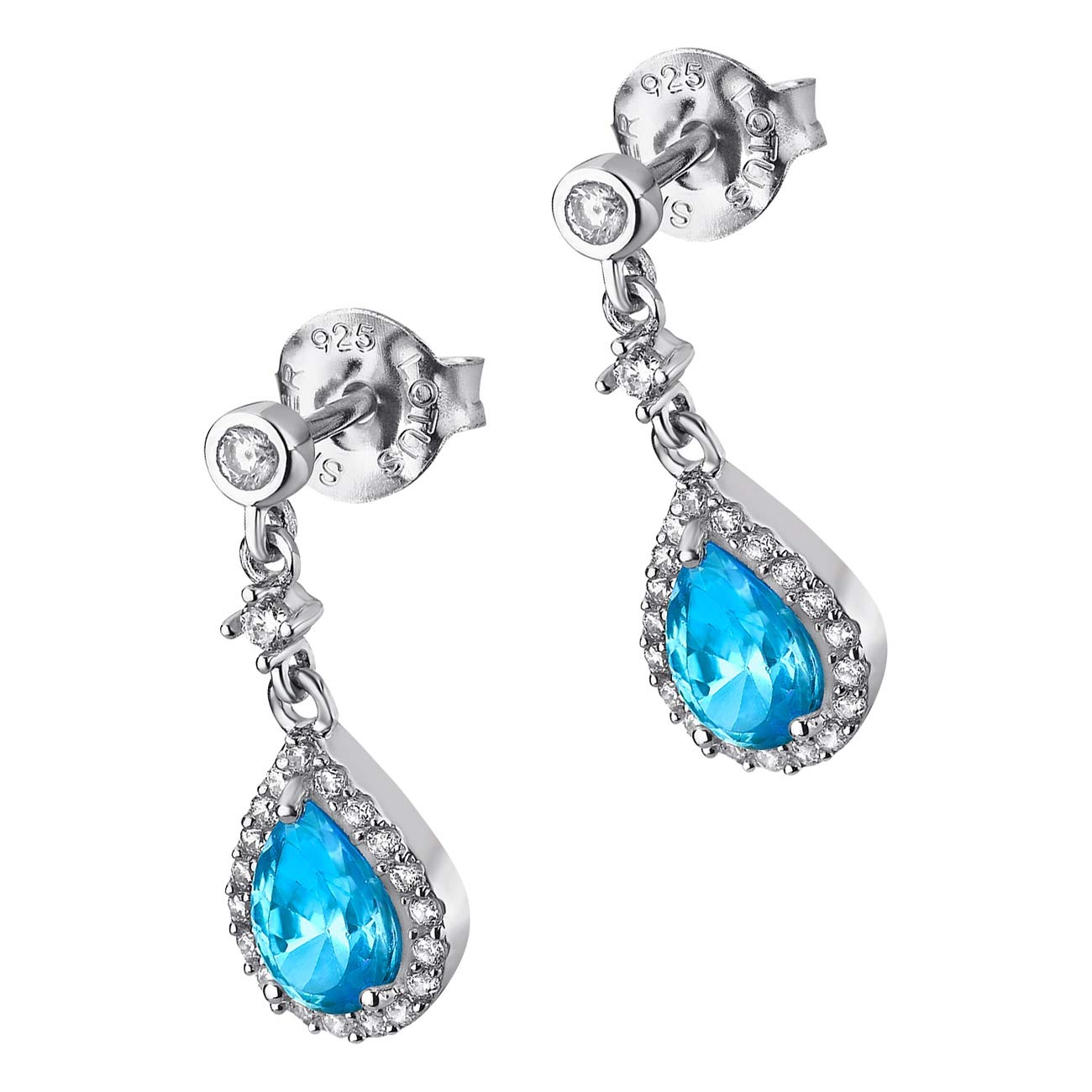 LOTUS Orecchini A Goccia In Argento 925 Con Zirconi, Collezione Pure Essential, JLP1592-4-1 - 2