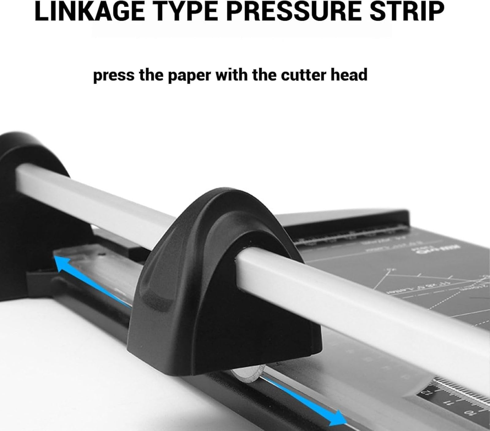 Ręczny obcinacz do papieru, obrotowy trymer do papieru rzemieślniczego i kartonu, cięcie 1 mm / 10 arkuszy, szerokość cięcia 60 cm, idealny do zdjęć i scrapbookingu