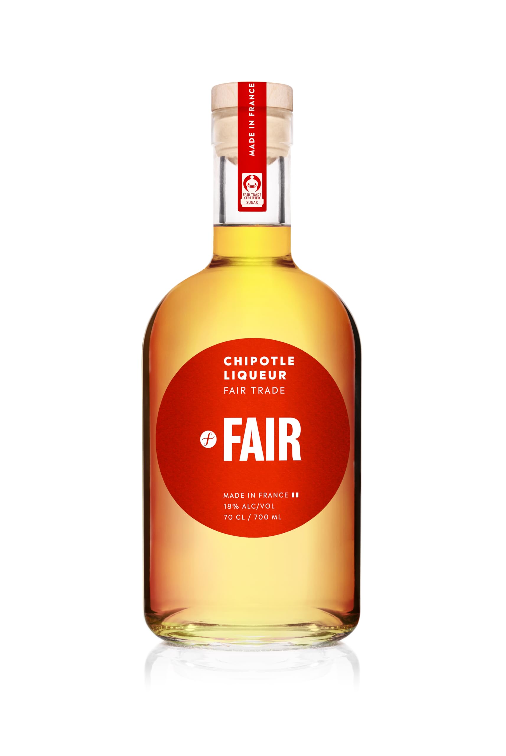 FAIR Chipotle 18% ABV 70cl | Premium Fairtrade Chili Liqueur | Smoky Spirit for Spicy Margaritas & Cocktails | Made in Cognac, France