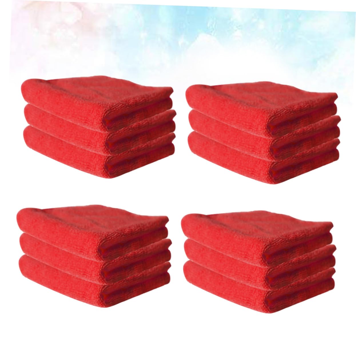 PLAFOPE 12 Paños de Cocina de Microfibra Fuerte, Diseño Clásico y Lavables a Máquina para Limpieza Eficaz Hogar