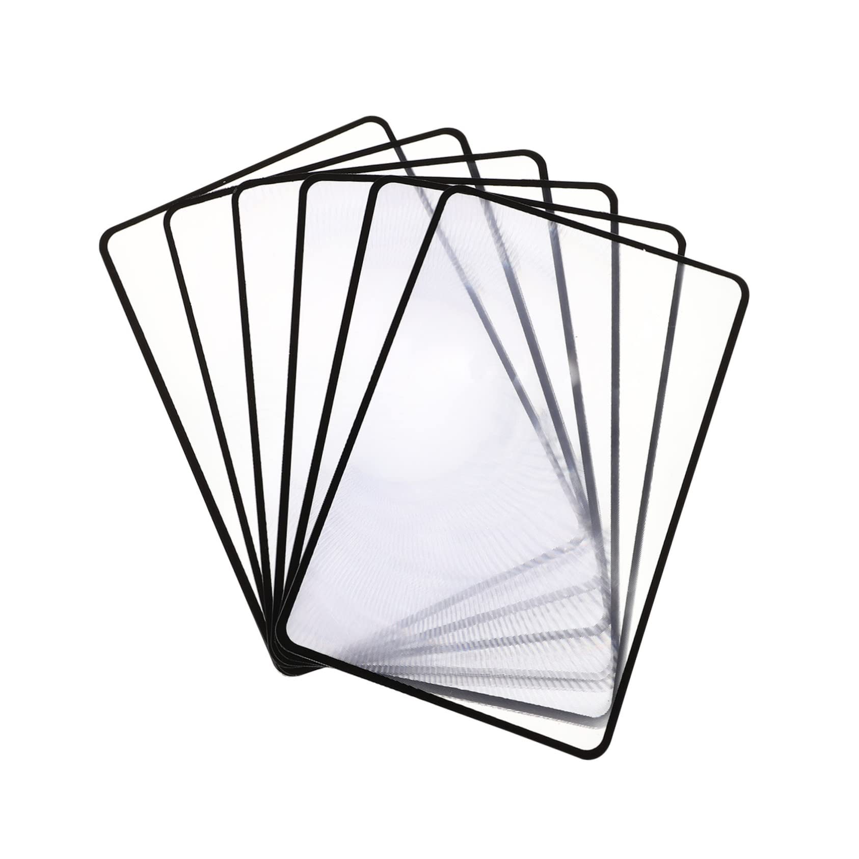 Ipetboom 6Pcs Handheld Reading Magnifiers for Elderly Magnifying with High Definition Lightweight Design Portable for Easy Carrying and Use for Reading