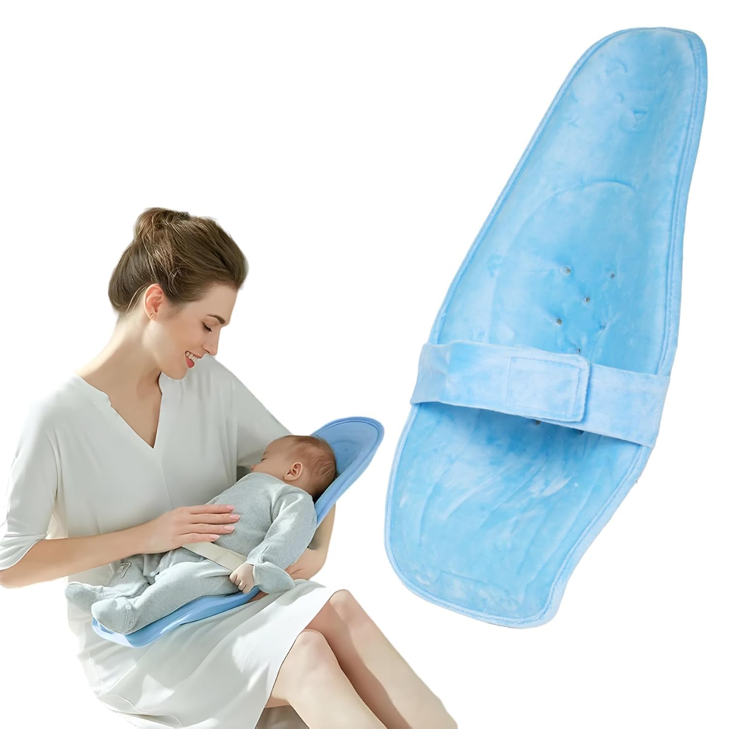 Luteti Infant Carrier, Baby Sling Carrier with Safety Belt, Ergonomic Design Reclined Carrier with Hip Support for Toddlers, Feeding Pillow for Babies, 0-6 Months-picture-34