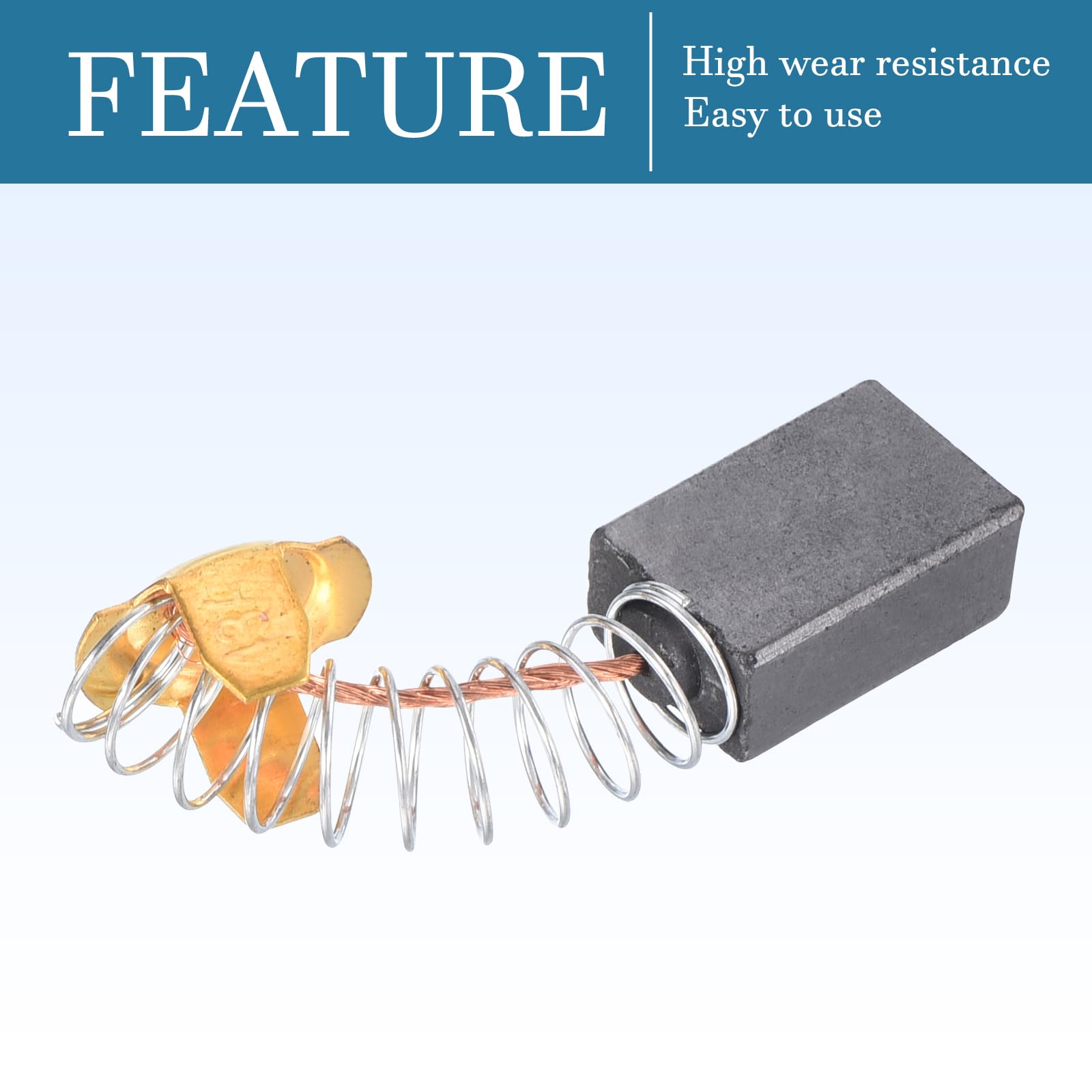 QUARKZMAN Zapasowa szczotka węglowa 16 mm x 11 mm x 7 mm, 2 sztuki szczotek węglowych do elektronarzędzi