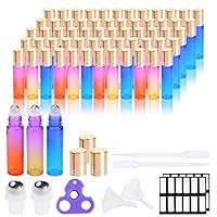 Vista 1 de PrettyCare Paquete de 60 botellas de rodillo de aceite esencial de 0.3 fl oz con bola de rodillo de acero inoxidable – a granel recargable a prueba