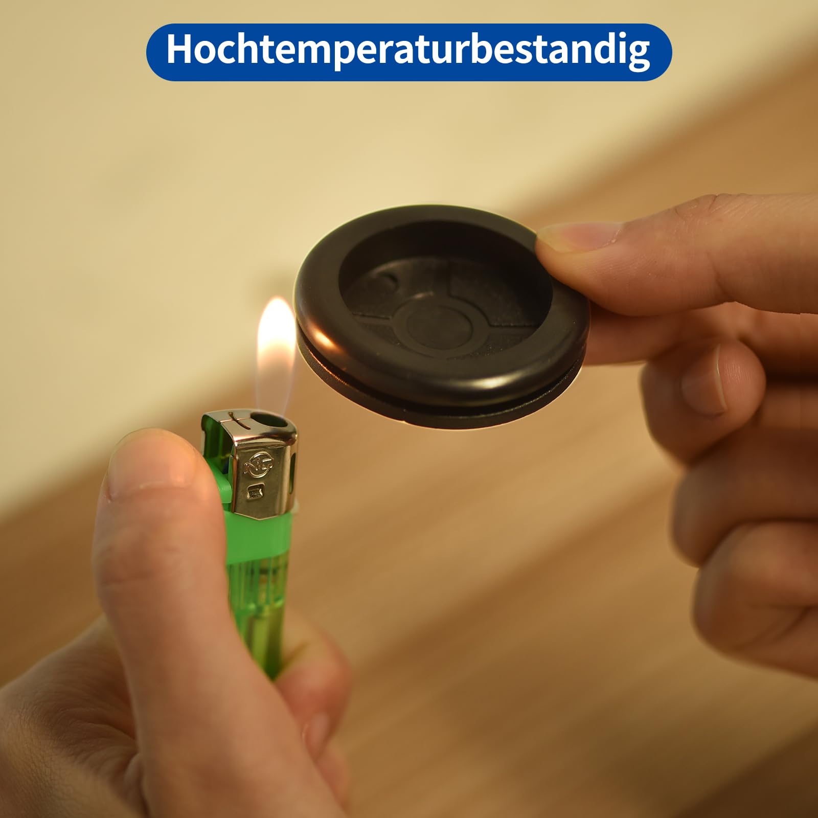 QUARKZMAN 10 Stück Gummitüllen, 19mm Dia x 14mm ID x 13mm H Kabeltüllen T-förmige Gummimuffe Rund Durchgangstülle für Kabeldurchführung Kabeltüllen Kabeln Elektrischer Leiter, Schwarz