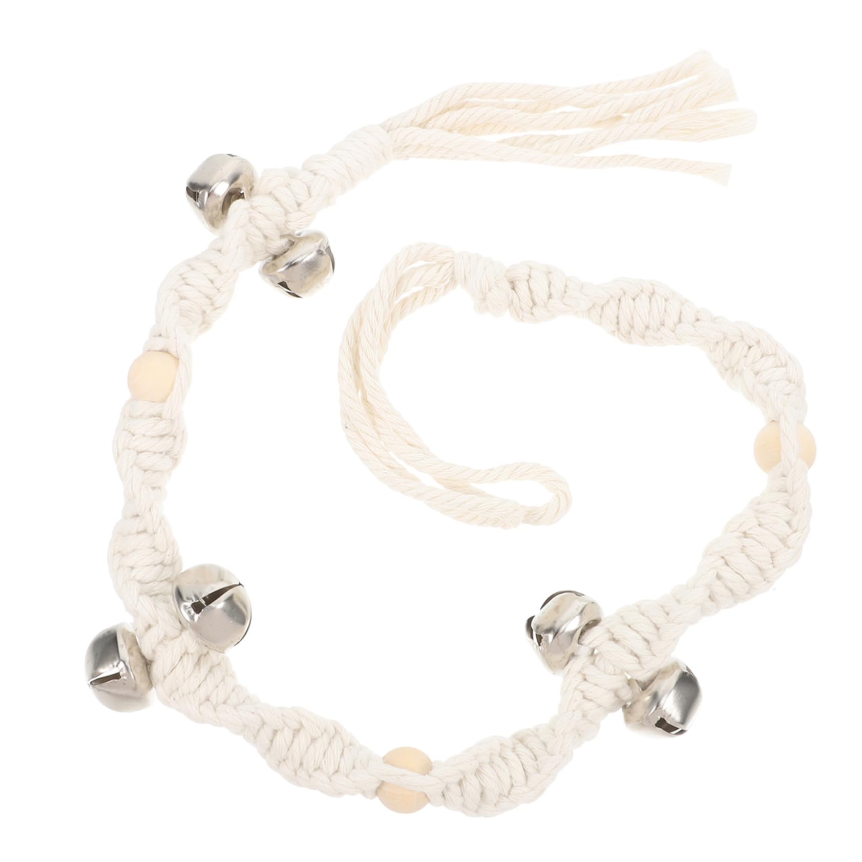 POPETPOP Hanging Dog Training Bell Decorative Doorbell for Potty Signal Stylish Woven Design Loud Indoor Sound Pet Training Supply for Dogs