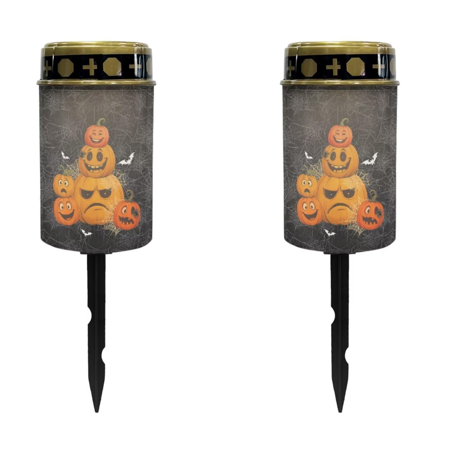 Halloween Solar Memorial Lights for Graves 2 Pcs