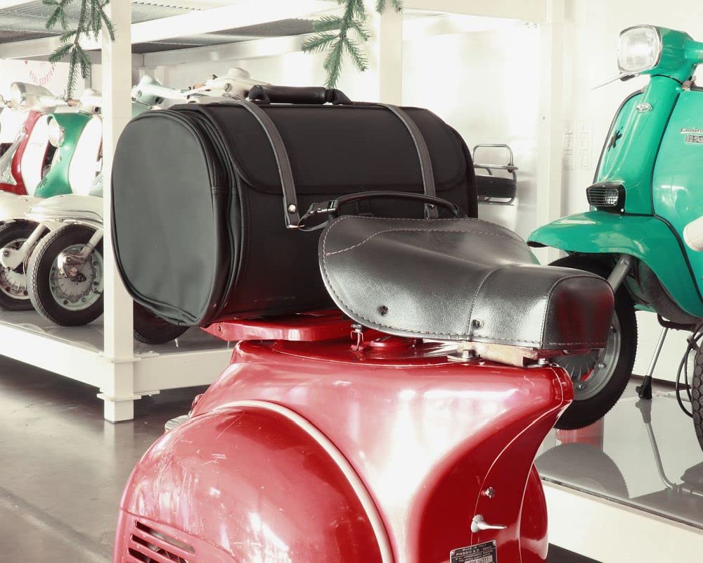 MOTO NOSTRA Koffer Gepäckträger 480x300x270mm 35 Liter schwarz kompatibel Vespa Lambretta ET4 S50-150