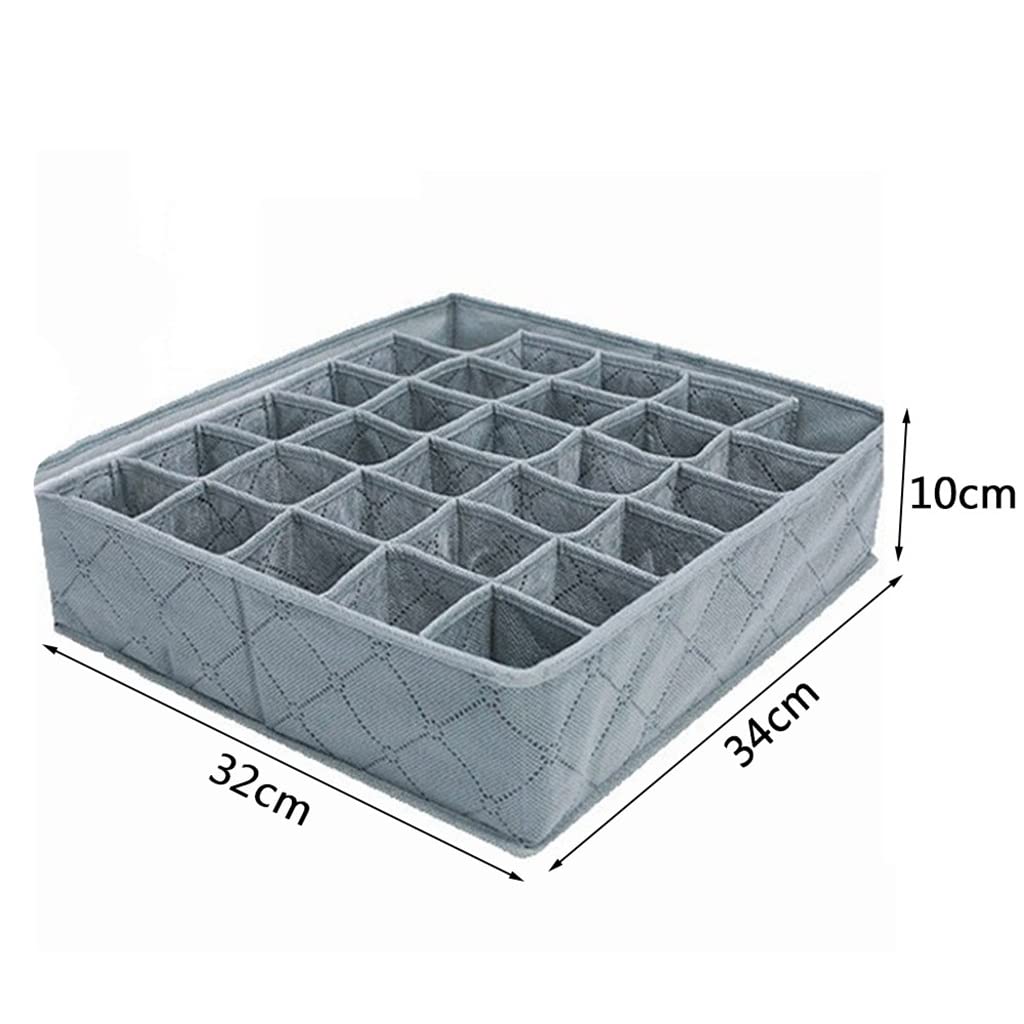 Organizzatore per Guardaroba con 30 Scomparti per Calze e Calzini (A 32 * 34 * 10 cm)