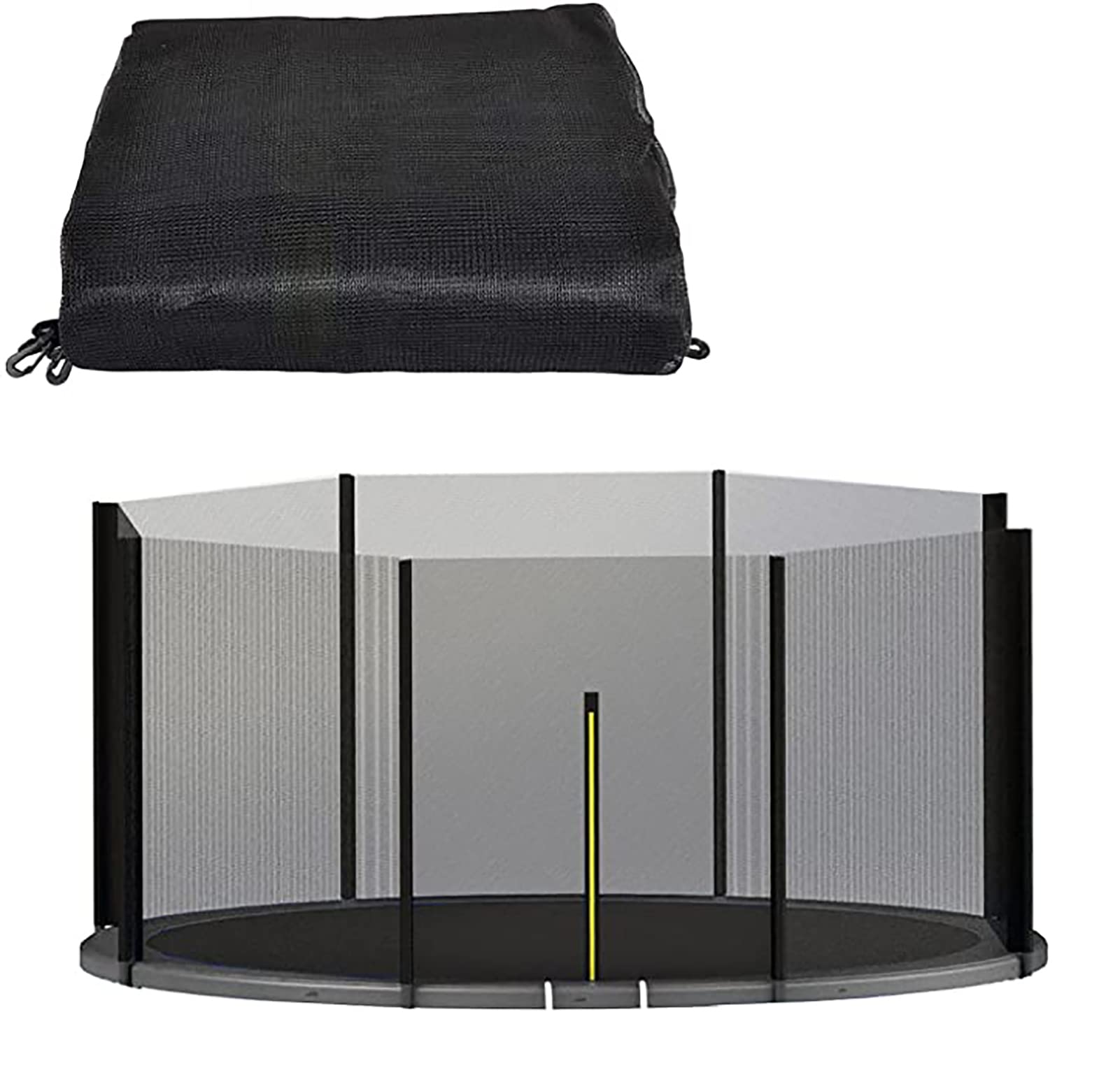 Red de seguridad para cama elástica al aire libre, malla protectora para trampolín redondo, accesorios de cama elástica, equipo de seguridad duradero