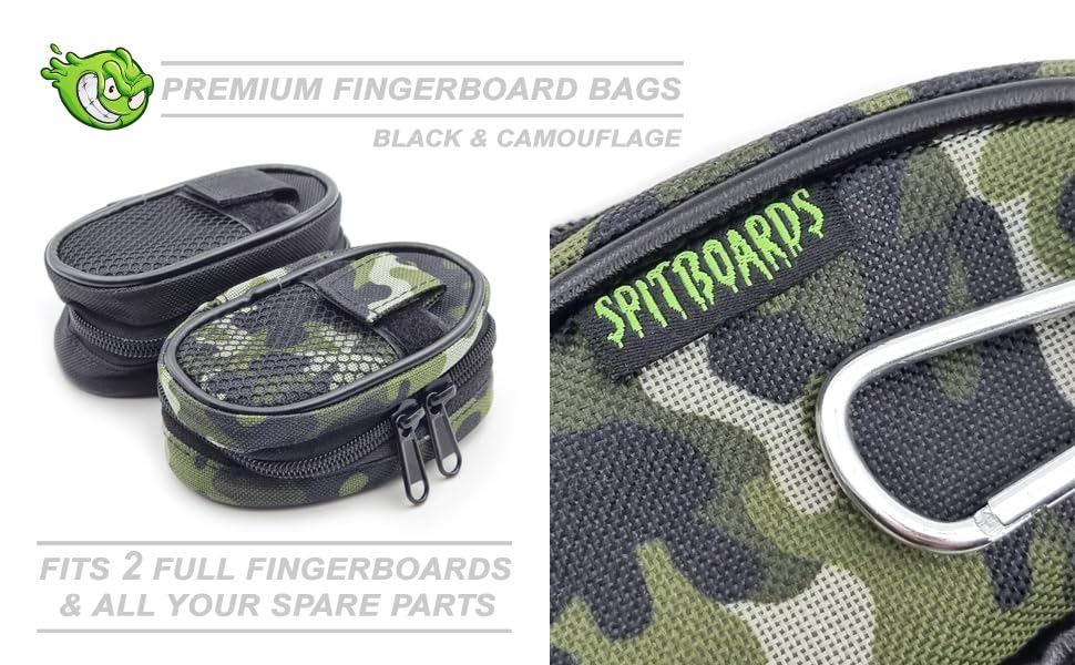 Fingerboard Bag - Travel Case Carry Fingerskate Fingerskateboard Bag (Black), 11.5 cm x 7.6 cm x 5 cm - Image 4