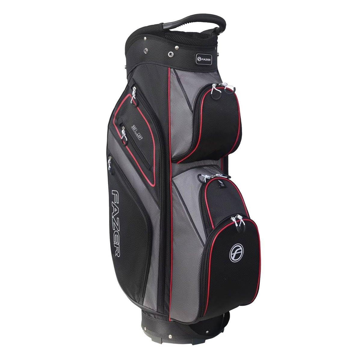 FAZER Lightweight Golf Bag with Club Dividers, Full-Length Club Dividers & 6 Zippered Pockets - Durable Nylon Golf Club Bag for Convenient Carrying & Storage