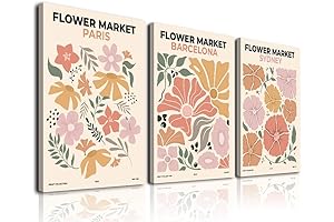 The Little Market Abstract Floral Canvas Wall Art