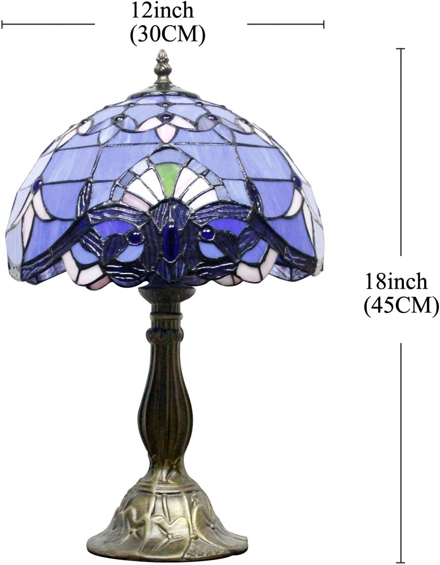 WERFACTORY Tiffany Lamp Series Stained Glass Style Lampshade Decorative Living Room Bedroom