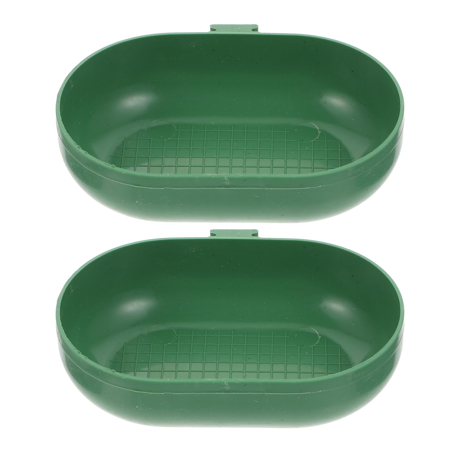 VICASKY 2pcs Bird Bath Tub Green Bird Bath for Parakeets Parrot Bath Bowl Parakeet Birdbath Parrot Bathing Tub Pet Bath Basin Bird Bathtub Parrot Shower Tub Pet Bird Bath Birds Plastic